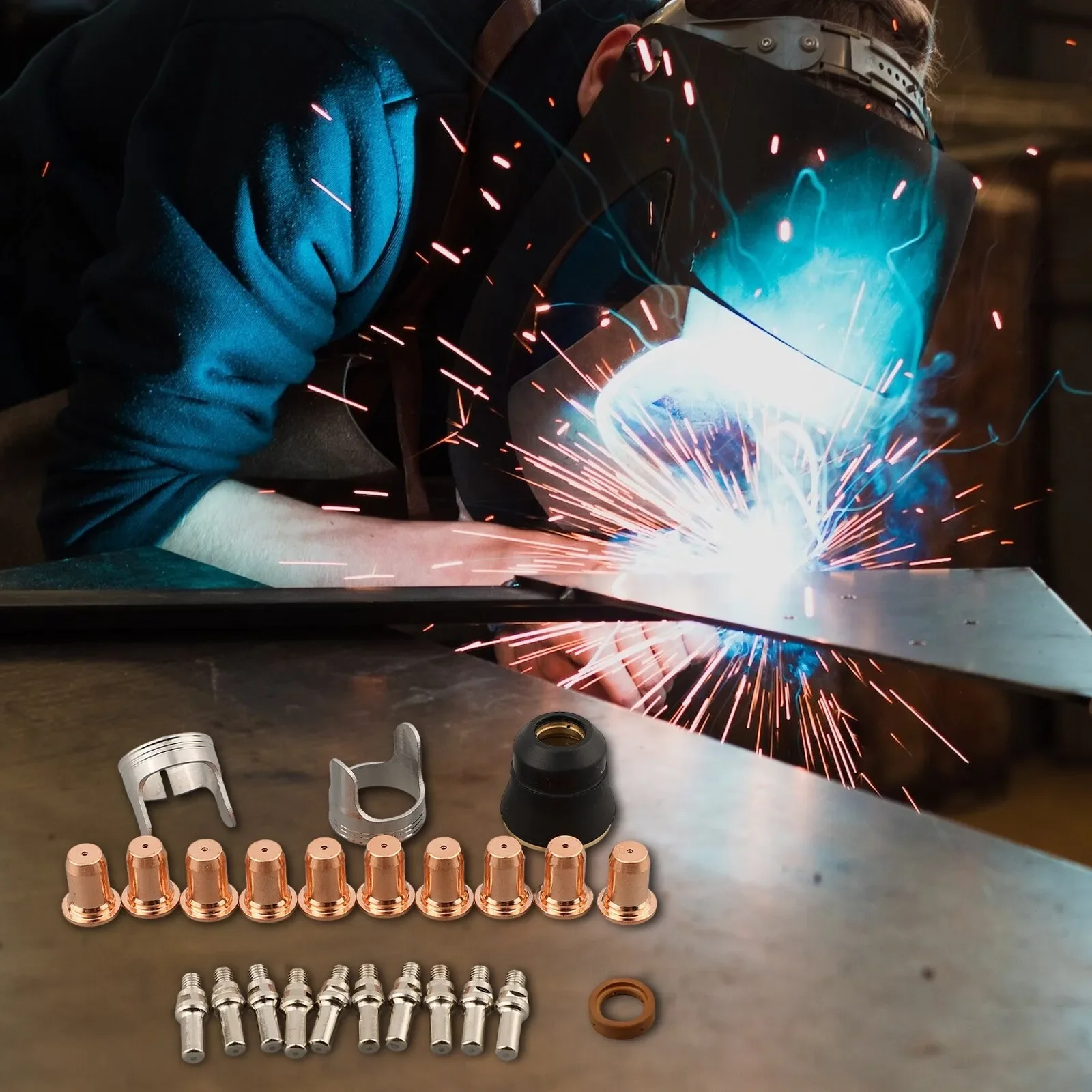 

Набор из 24 сменных держателей электродов премиум-класса для плазменного резака Harbor Freight 62204