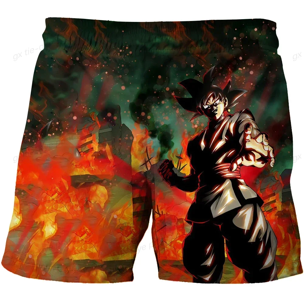 Anime Dragon Ball Z Sports Shorts Cartoon New Men\'s Summer Shorts Anime T-shirts Oversized Y2k Goku Vegeta Man Shorts Fashion