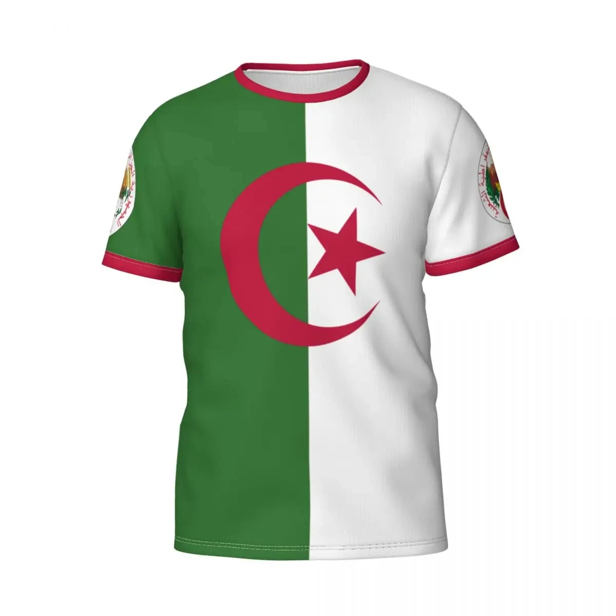 Custom Name Number 3D Algeria Flag Graphic T Shirt for Men Clothing Fashion Football T-shirt Club Team Wholesale Tops Tee Shirts