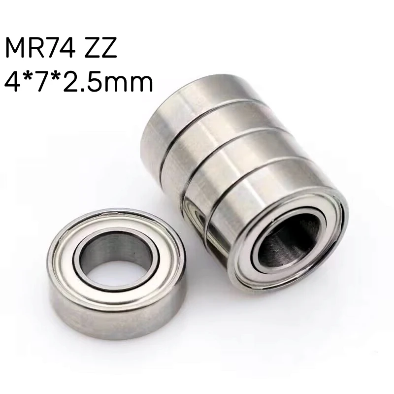 

10pcs Miniature bearing Precision ball mini MR74ZZ bearing steel 4*7*2.5mm