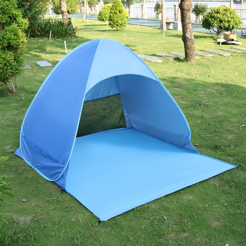 Automatic Instant Pop Up Tent Potable Beach Tent Lightweight Outdoor UV Protection Camping Fishing Tent Cabana Sun Shelter 2023