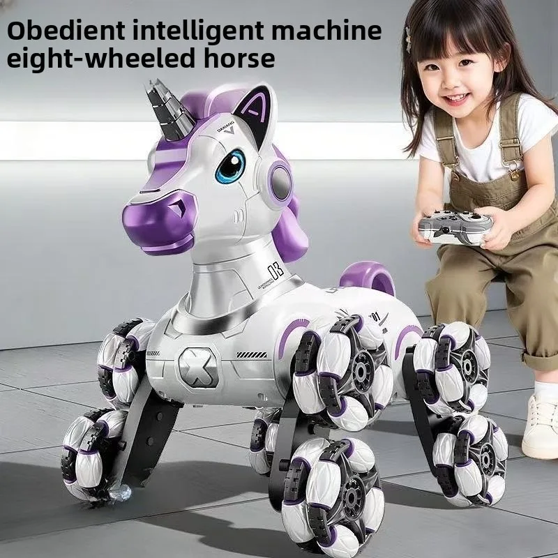 2026-new-ai-remote-control-horse--intelligent-stunt-toy-for-boys-cool-birthday-gift-rc-animal-toy-with-smart-functions