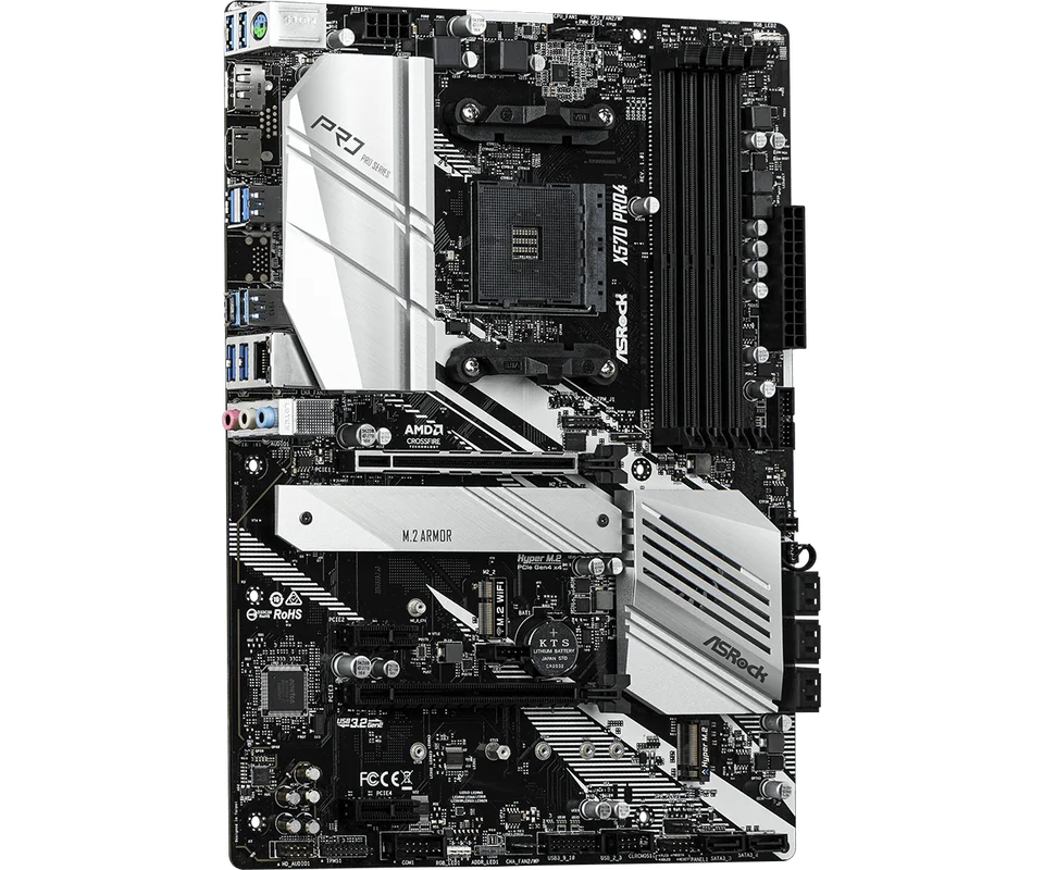 ASROCK X570 Pro4 マザーボード AMD AM4 DDR4 128GB