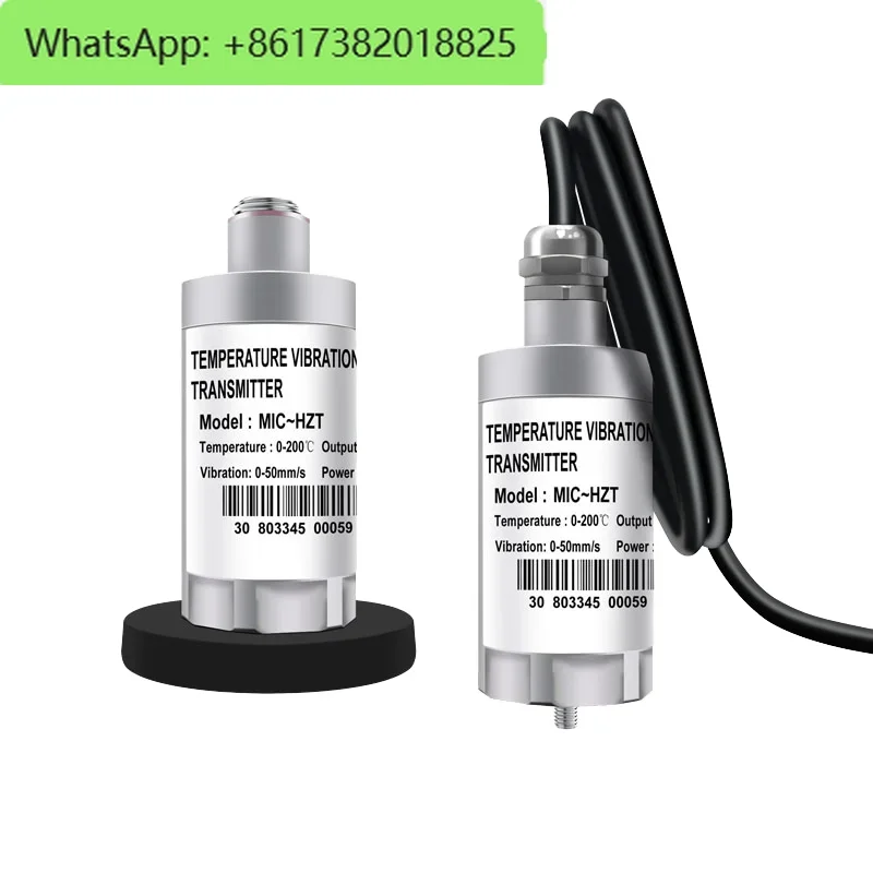 Integrated T5000 Sensor 0~20mm/s Velocity 4-20mA Transmitter Composite Sensor with Speed Temperature for Vibration Detection