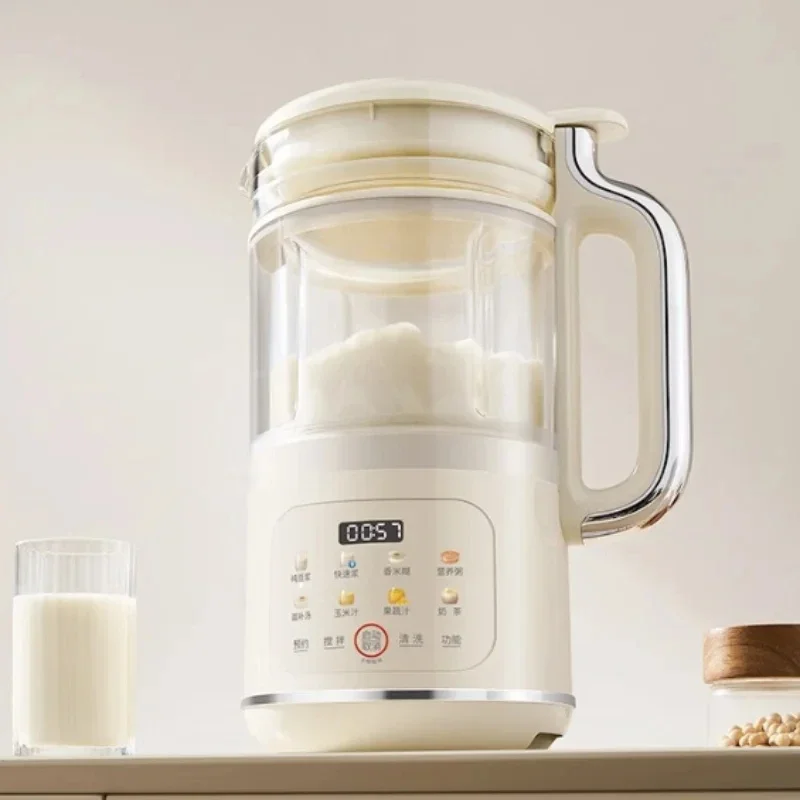 Soy Milk Maker 1.2L Blender with No Cooking No Filtering No Residue Low Noise One-Click Cleaning Reservation 220V