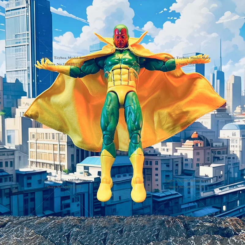 1/12 escala visão super herói homem soldado amarelo longo cabo brinquedos acessório para 6 "ml figura de ação masculina diy decoração sem boneca