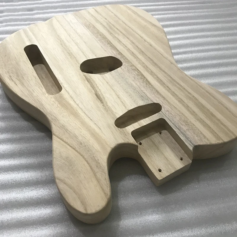 Hollowed Sanding Unfinished Handcraft Electric Bass Guitar Wood Body Barrel For Telecaster Style DIY Electric Guitar Body Parts