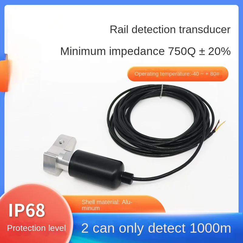 Rail flaw detection transducer ultrasonic rail detection transducer track monitoring sensor