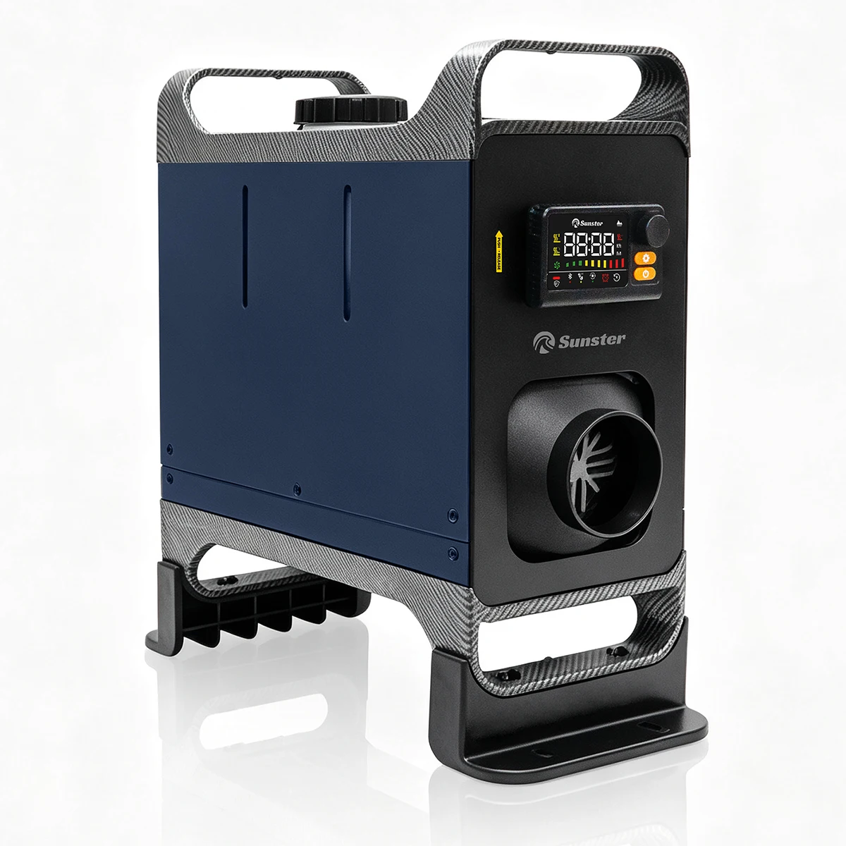 TR B2 8KW Diesel Air Heater 12V/24V 110-240V Dual Power Portable with Handle Fast Heat Silent Parking Heater APP for Camping RV