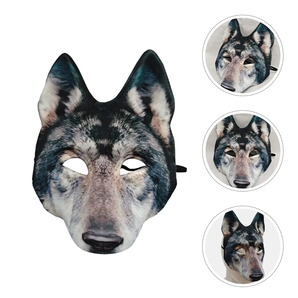 

Realistic Wolf Mask 3D Lifelike Werewolf Halloween Costume Adult Scary Animal Cosplay Face Mask For Party Masquerade
