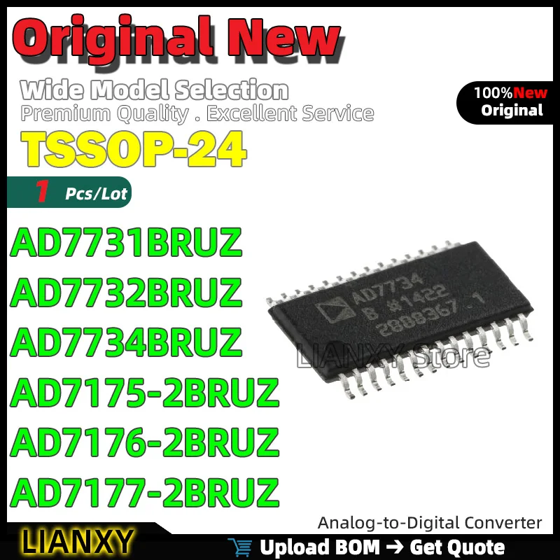 

1 шт. TSSOP-24 AD7731BRUZ AD7732BRUZ AD7734BRUZ AD7175-2BRUZ AD7176-2BRUZ AD7177-2BRUZ аналого-цифровой преобразователь новый оригинальный