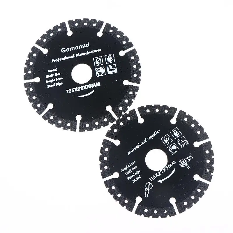 شفرات قطع معدنية 115/125 مم - أقراص حادة للصلب والألومنيوم والخرسانة والحجر والرخام وأقراص قطع الحديد #3