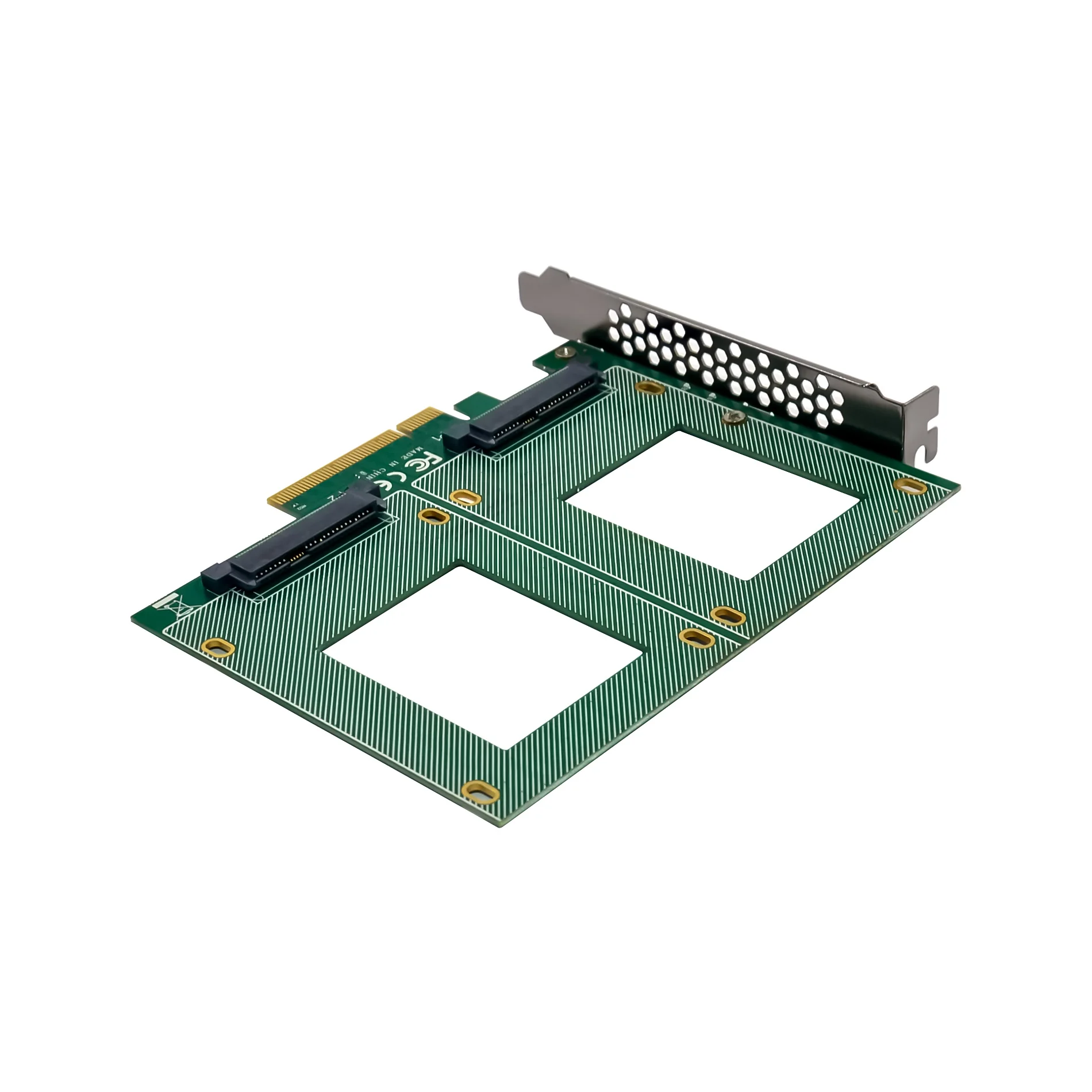 Nouveau PCIe 2 ports Nvme Ssd U2 M2 Para SFF-8639 adaptateur Pci Express U.2 NVME SSD carte PCIe