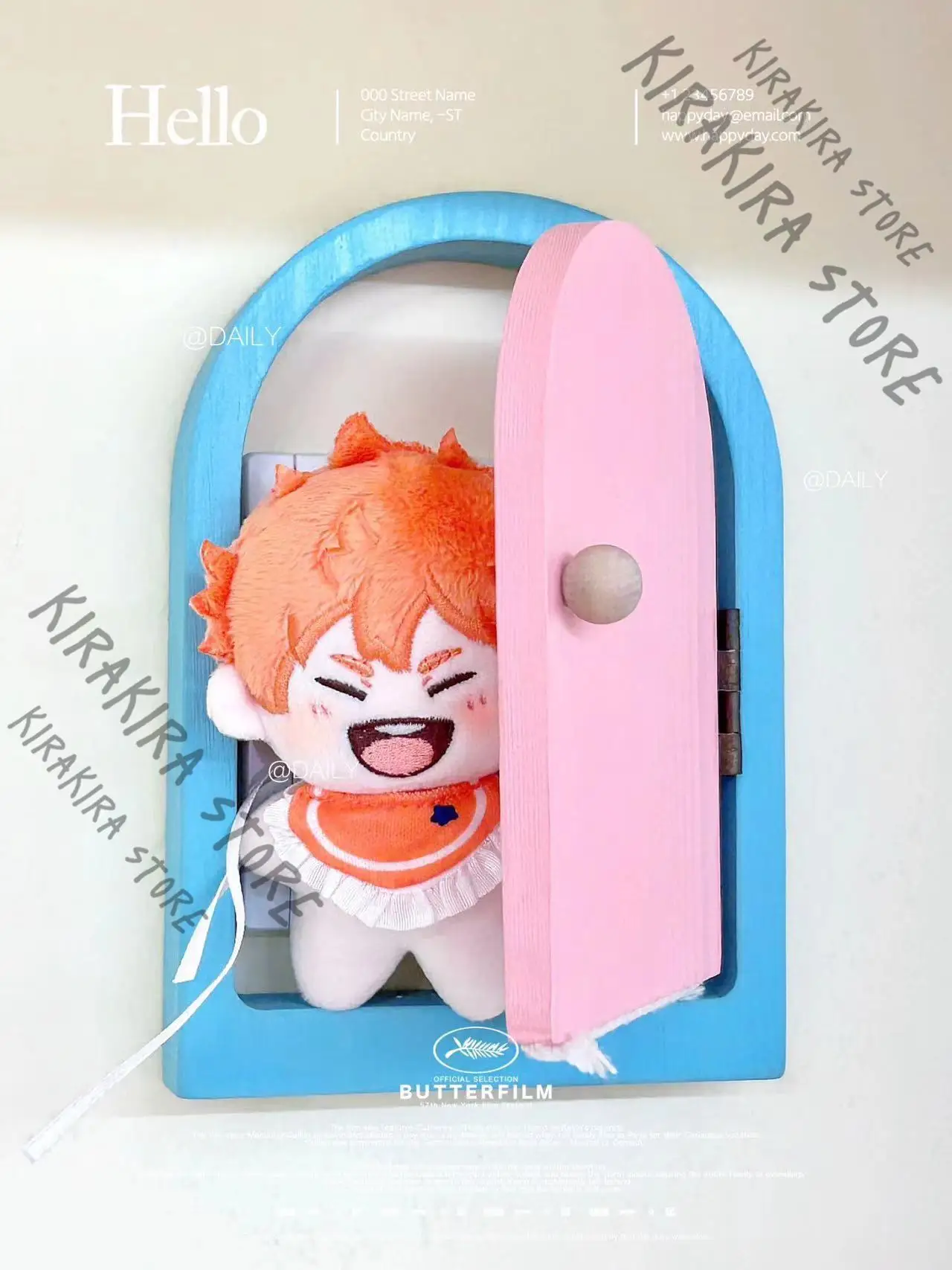 Haikyuu!! Shoyo Hinata 10cm Pendant Cotton Keychain Adorable Figure Maumet Cosplay Puppet Playing Creativity Hanging Drop Decor