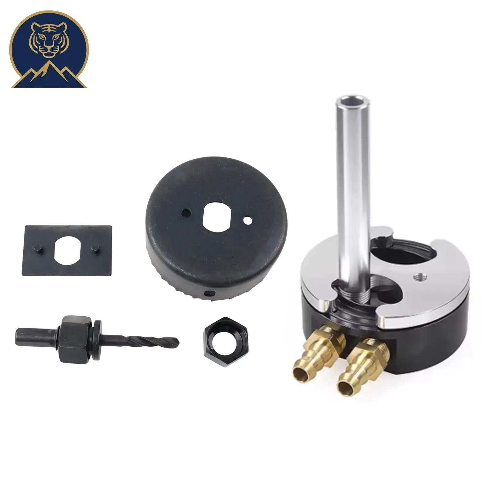 Premium Billet Fuel Tank Sump Kit for Heavy-Duty Diesel Trucks, Built-in Return Line & Matching Hole Saw Fit AirDog FASS Cummins