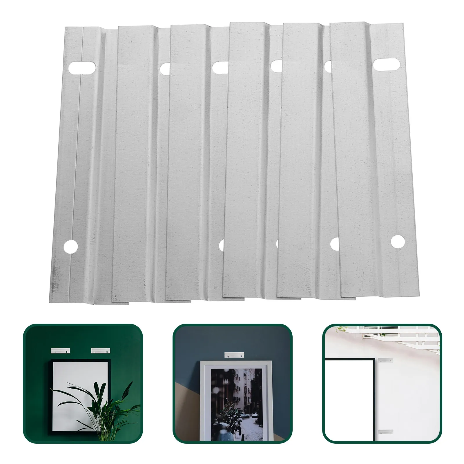 French Cleat Hanger 3 Sets Z Shape Aluminum Interlocking Wall Mount Brackets for Frames Mirrors Cabinets