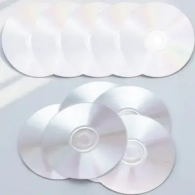 10 pezzi dischi Cd per uso domestico fai da te bordi lisci materiale artigianale d'arte durevole e sicuro per dischi Cd Cds trasparenti per pittura fai da te