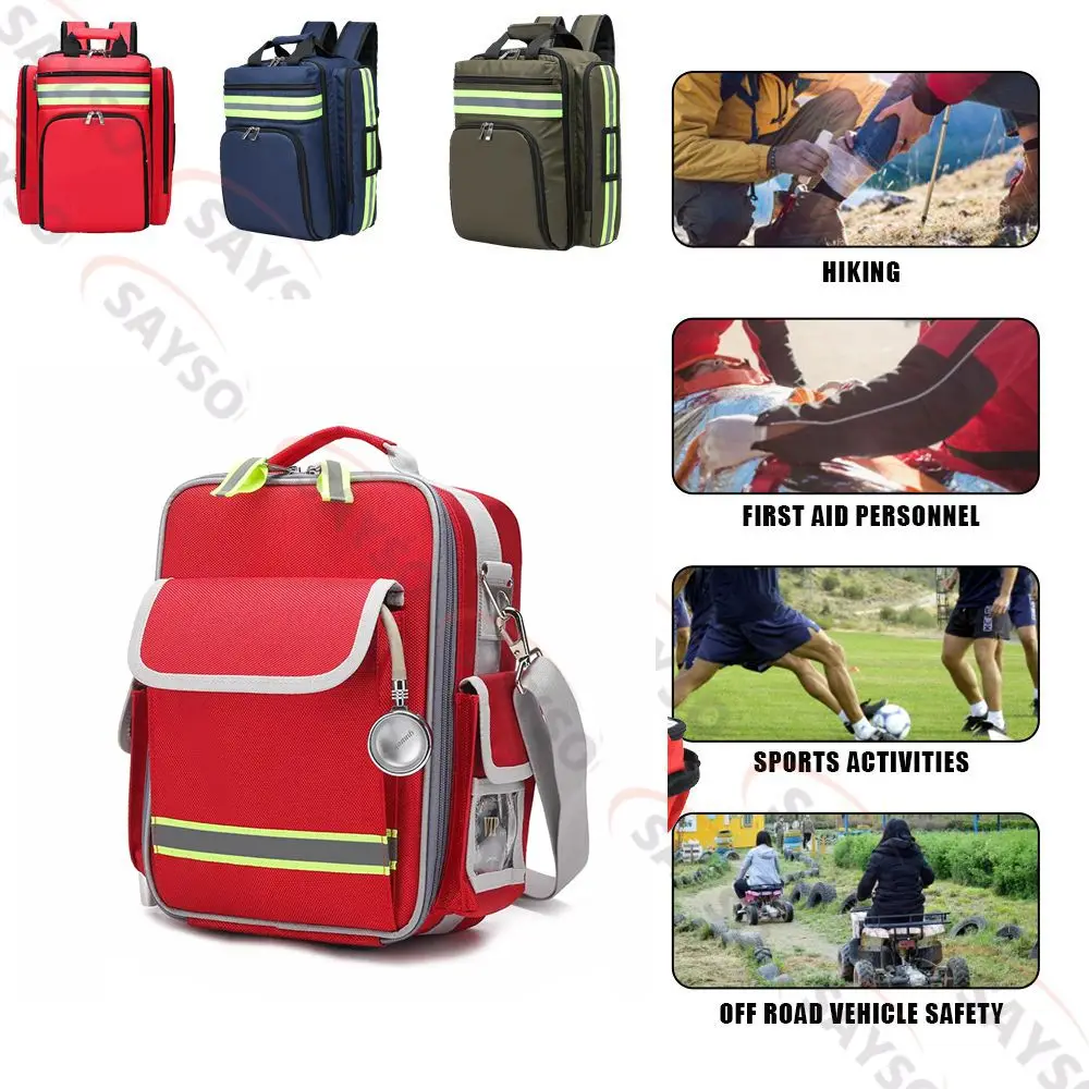 Disaster Relief Bag First Aid Kit Emergency Rescue Backpack Large Capacity Classified Storage Survival Kits Medical Organizer