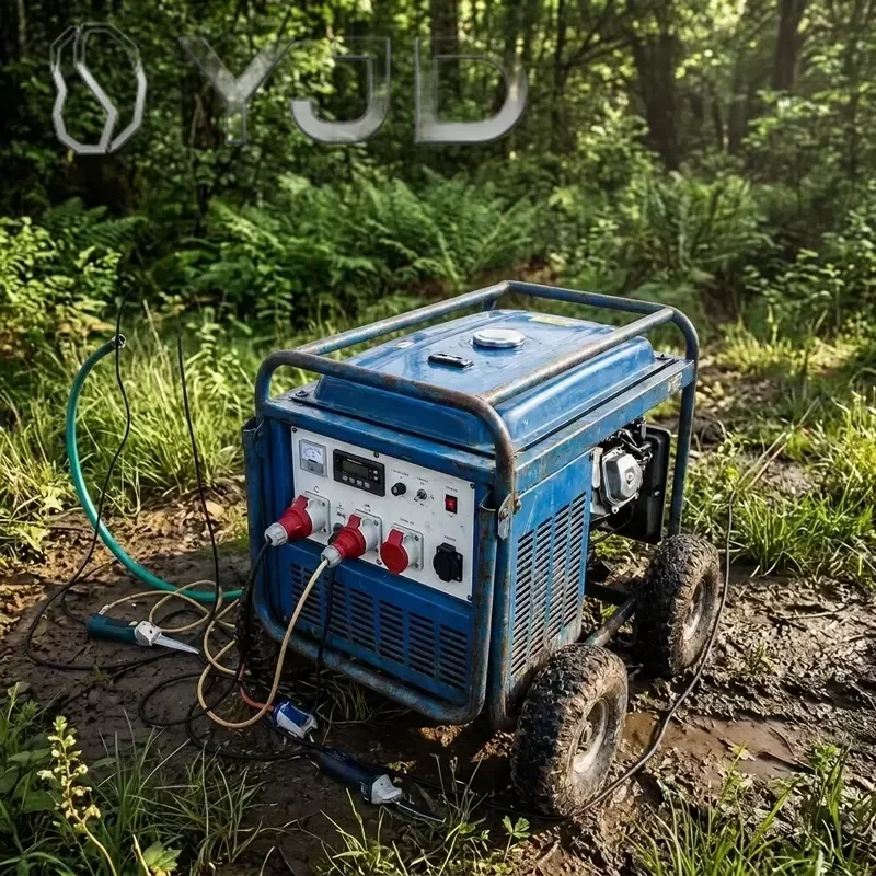 YJD Yuchai Silent Three Phase Diesel Generator with 24V DC Electric Start 50/60Hz Low Oil Protection Open Frame ATS