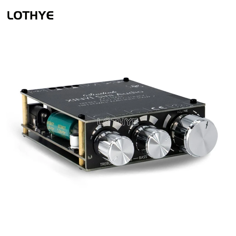 100w+100w Bluetooth 5.0 Power Audio Amplifier Board TPA3116D2 Amplifiers Stereo Treble And Bass Adjustment Home Theater