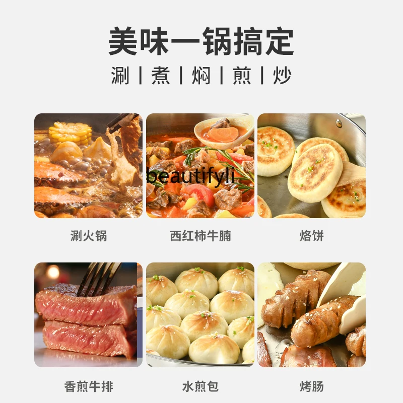 Электрическая форма для торта из нержавеющей стали для домашнего использования, новая глубокая и увеличенная многофункциональная форма для блинов