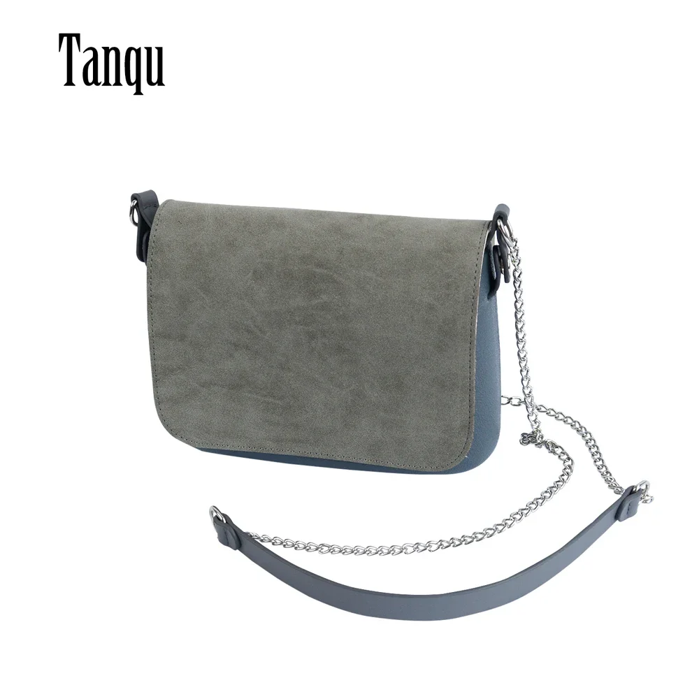 TANQU-Obag Opocket Estilo Pequeno Bolso EVA, Couro Flap Cadeia de Ombro Longo, Clip Encerramento, Anexo O Bag, Novo, 1 Conjunto