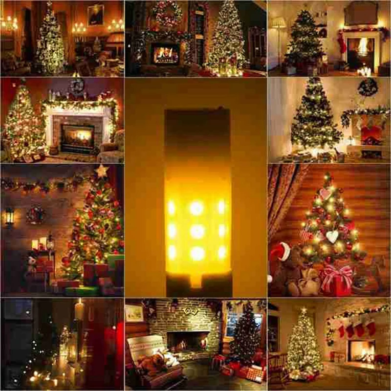 4 Pcs G4 Bulbs 1400-1800K 12V Low Voltage Flame Lamp Atmosphere Decoration Holiday Bulb Chandelier Crystal Bulb DC12V