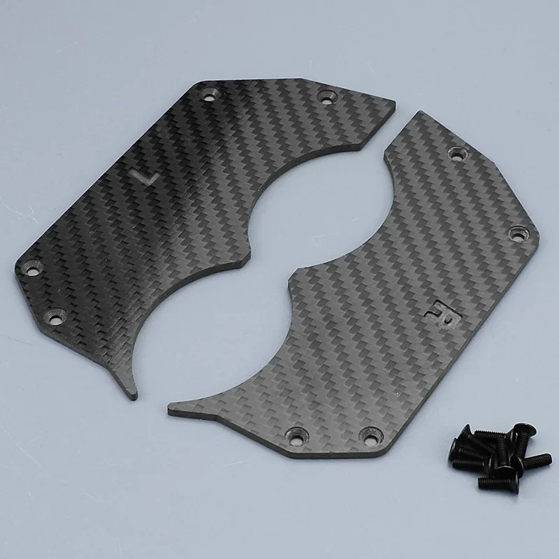 1/7 Simulation 2pcs Carbon Fiber Wheel Covers Plate for 1/7 ARRMA RC FELONY 6S Street Bash All-road Muscle Car