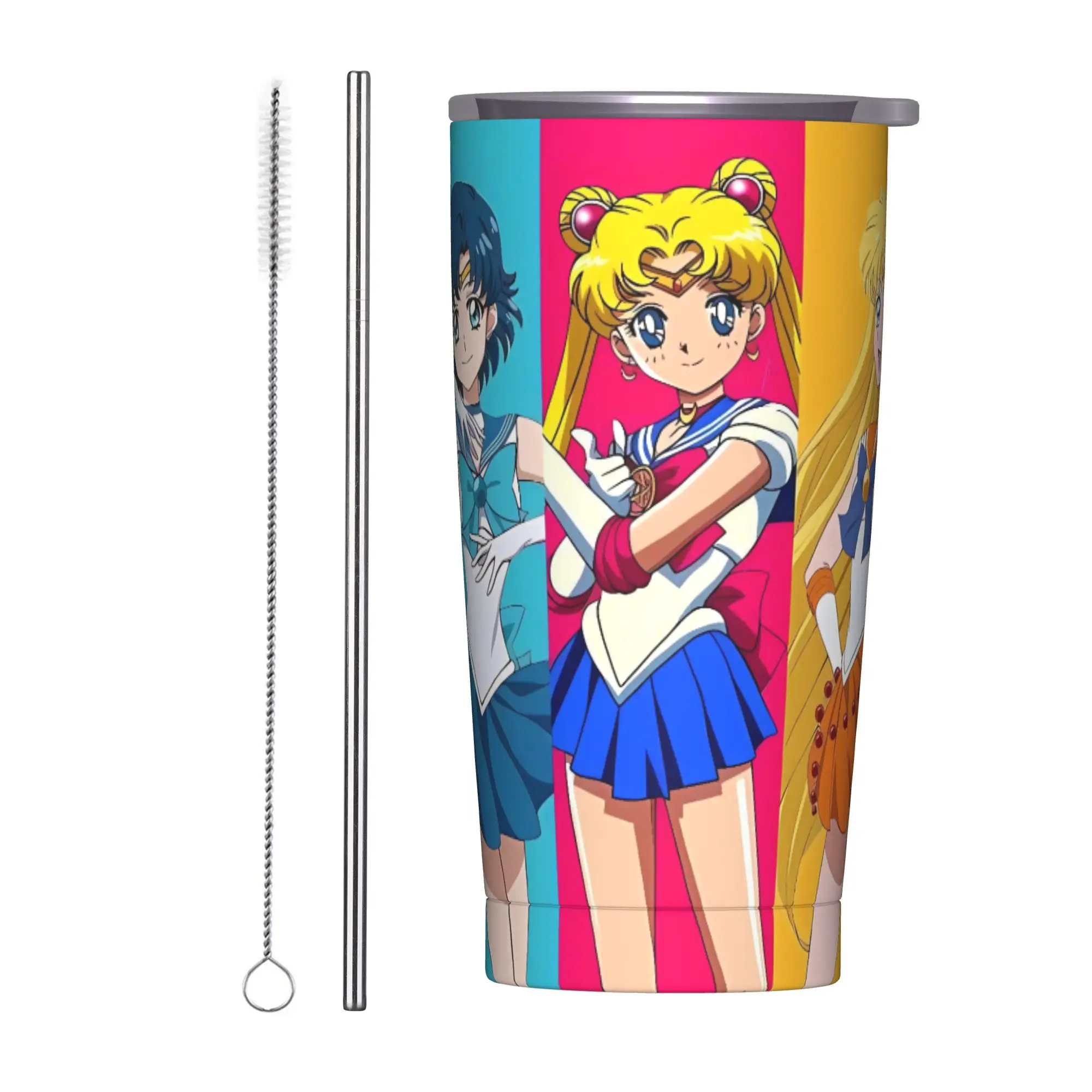 

Стакан «Сейлор Мун», бутылка для холодных напитков, воды, сохранение тепла, кофейная кружка из нержавеющей стали, кружки для кемпинга на заказ, чашка