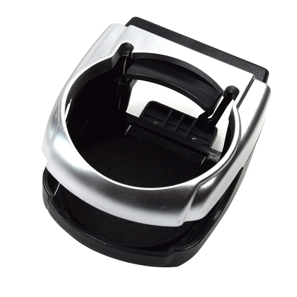 

Universal Car Cup Holder Silver Plastic Water Bottle Rack for Vehicle Beverage Drink Outlets Vent Mount Storage Solution Car