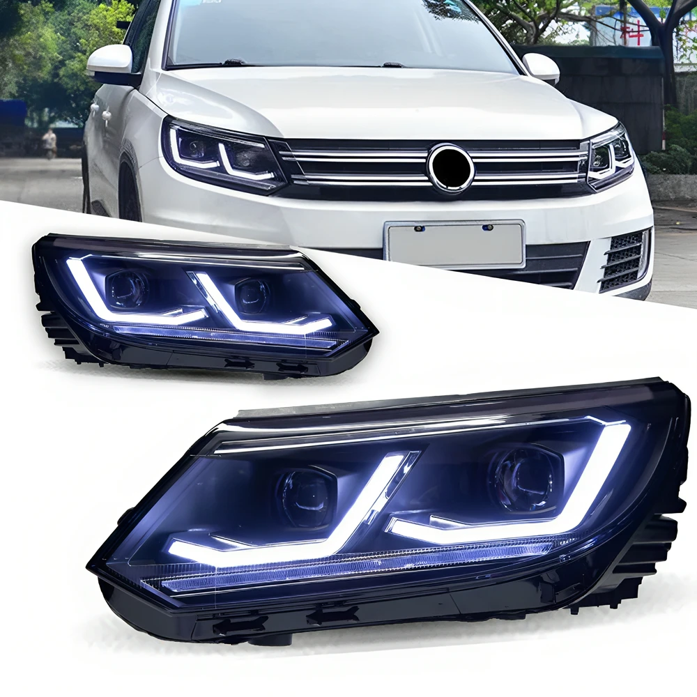

Headlight For VW Tiguan LED Headlights 2013-2016 Head Lamp Car Styling DRL Signal Projector Lens Automotive Accessories Front