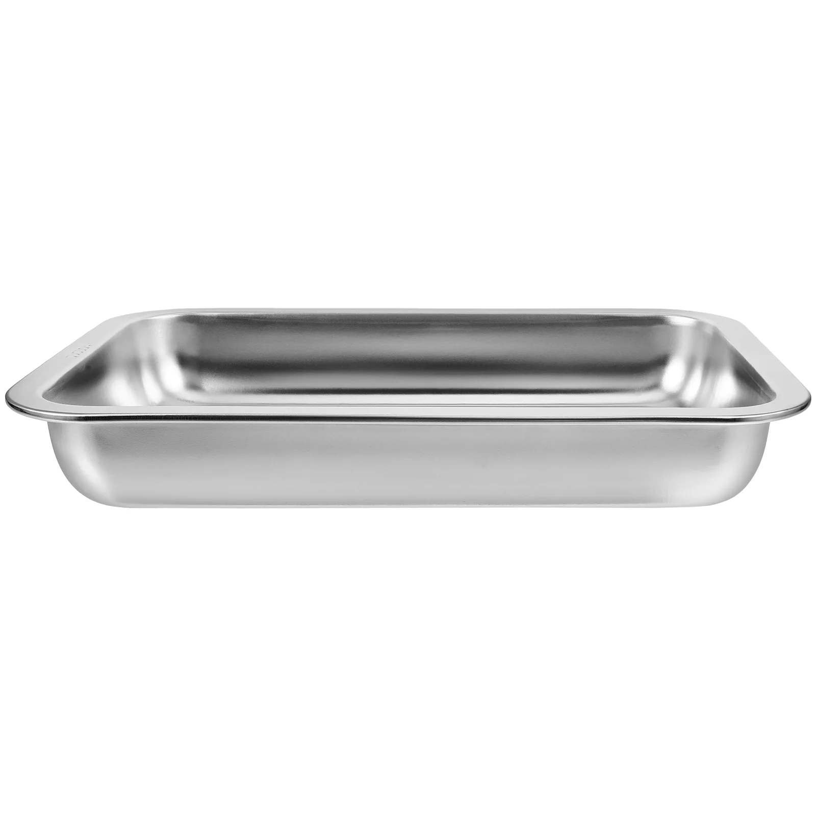 Caja de arena para gatos de acero inoxidable, bandeja para aperitivos, inodoro doméstico poco profundo para conejos, alimentador limpio para gatitos