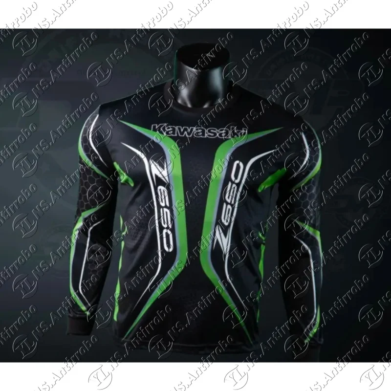 

Kawasaki New Event Uniform Men Women Fashionable Casual Sportswear Summer Oversized Breathable Quick Drying Motorcycle Tshirt