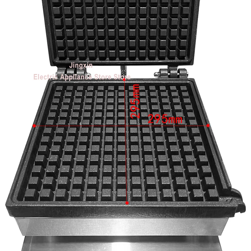 プロのデジタルワッフルメーカー,大きな長方形のワッフルマシン,油の漏れのない業務用厨房機器
