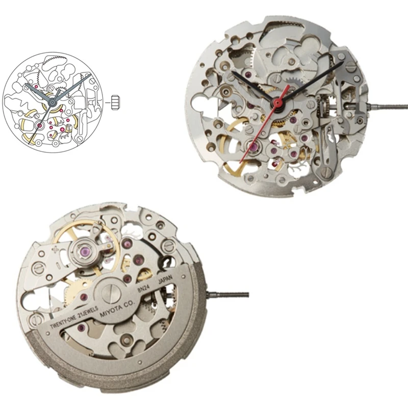 Mechanical Movement Japan 8N24 Parts For Luxury Brand Watch Top Quality Watch Replacements