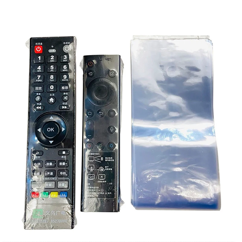 5/10/20PCS Transparent Heat Shrink Film Bag Anti-dust Protective Case Cover For TV Air Conditioner Remote Control Shrink Plastic