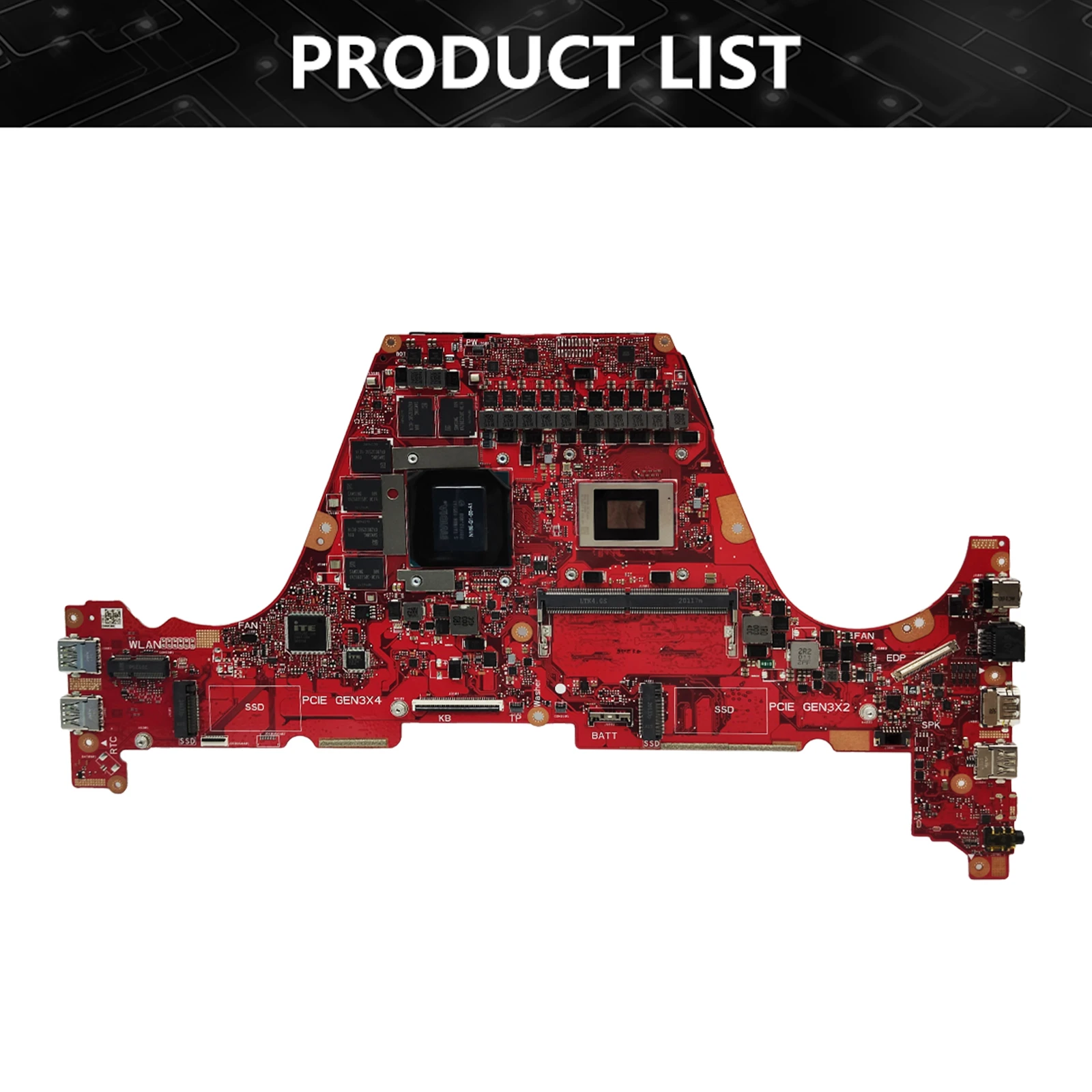 Placa base GA502IV para ordenador portátil, placa base para ASUS ROG, Zephyrus, GA502IU, GA502, GA502DU, GA502I, R5, R7, R9, GTX1660Ti, RTX2060-V6G, 8 GB de RAM