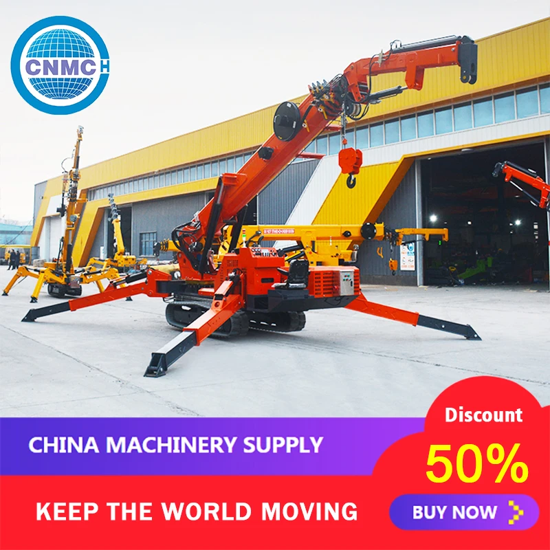 High Quality Hydraulic Crane Lift Multifunctional Customizable Portable Factory Direct Sales Mini Crane 1000kg EPA Certification