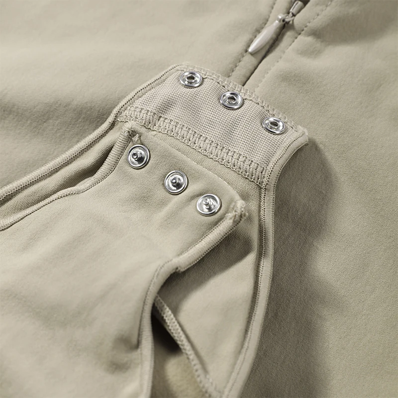 zip front corset bodysuit side view