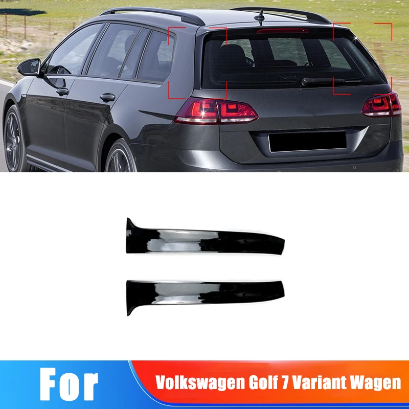 

For Volkswagen Golf 7 Variant Wagen Car Window Trim Lip Spoiler Side Wing Spoiler Car Sticker Modification Accessories