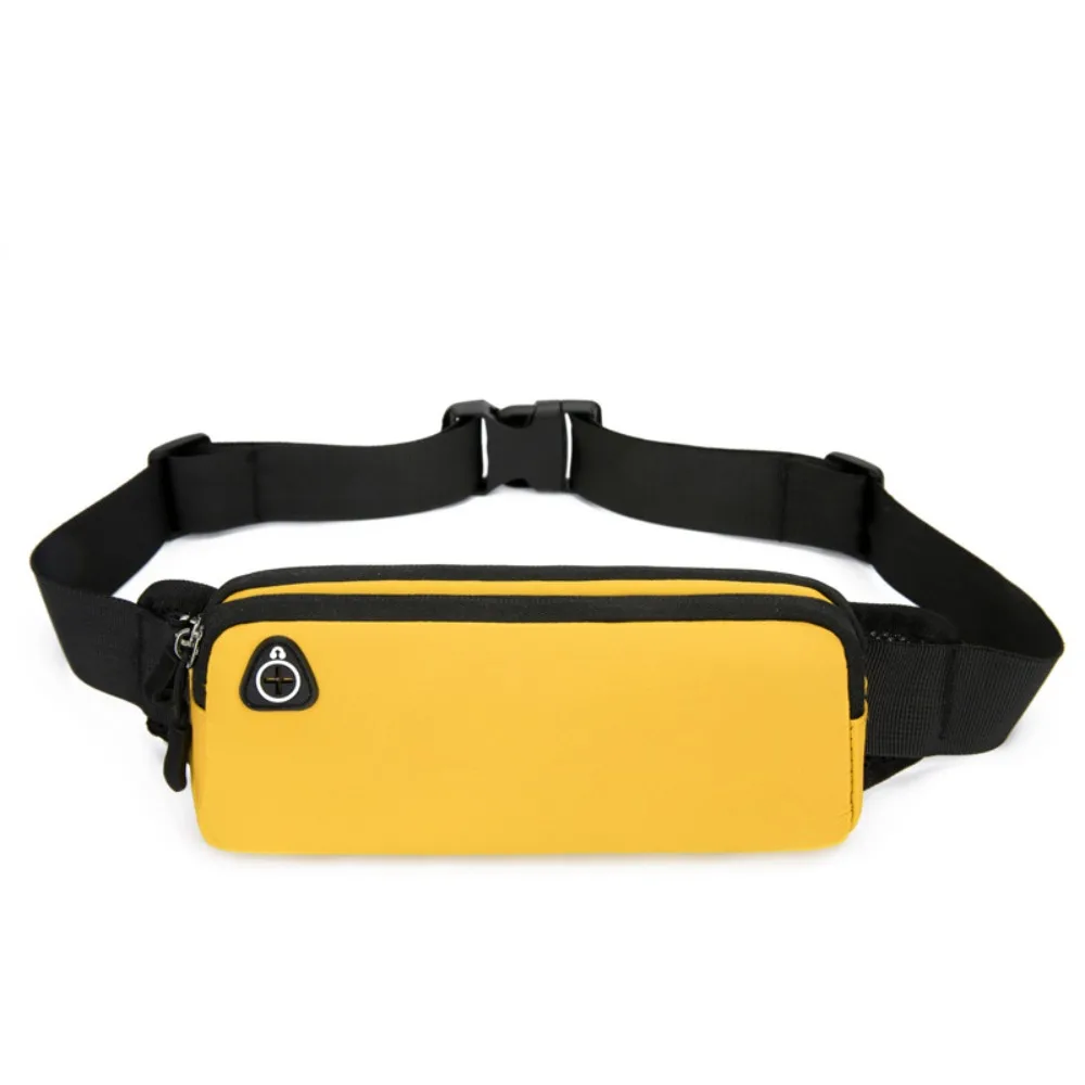 Hidden Pouch Sports Waist Bag Waterproof Oxford Fabric Exercise Waist Bag Multicolor 20*9cm Fanny Pack Running Accessories