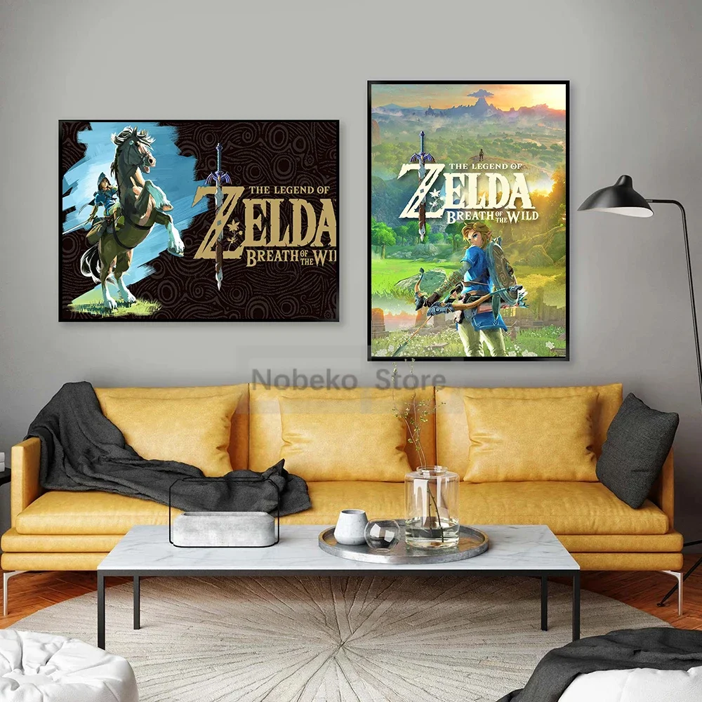 Classical Popular Electronic Games The Legend of Z-Zelda Poster and Prints Canvas Painting Wall Art Pictures Home Room Decor