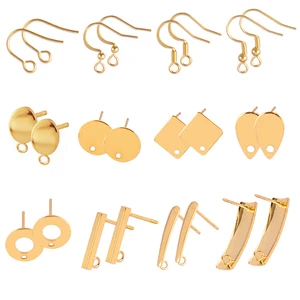 20 50 Edelstahl -PCs Ohrring Hypoallergene Entdeckungen Ohrwire Haken, um DIY -Versorgung Schmuck zu machen 6 Hauptverkaufsohrring -ANZOL Edelstahl - №4