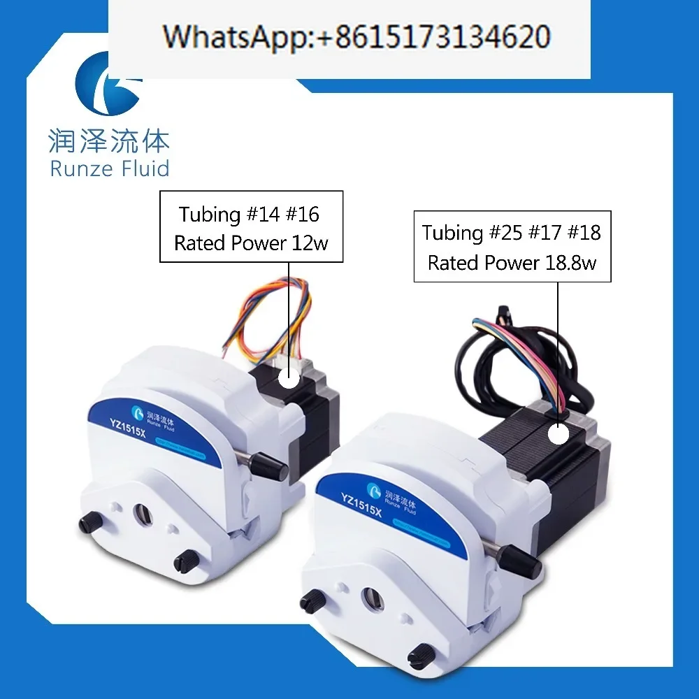 YZ1515X Stepper Motor Peristaltic Pump 24v Metering Liquid Transfer Self-priming Factory China