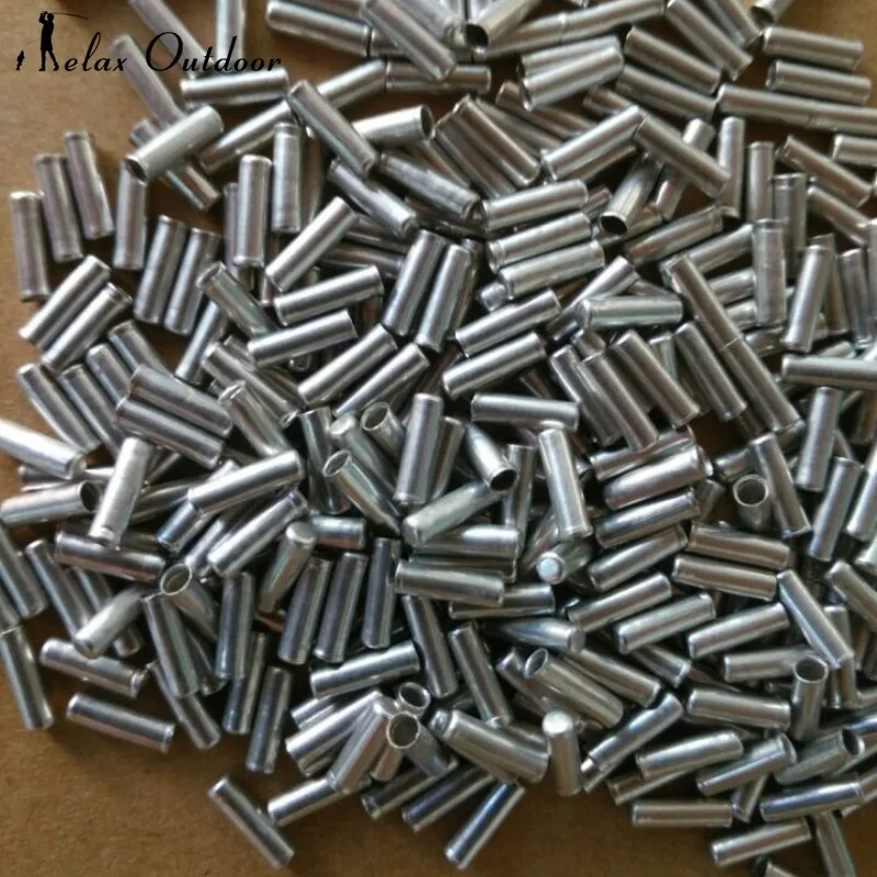 100pcs Bicycle Brake Wire End Cap Aluminum Alloy Silver Cable Tips Mountain Bike Bicycle Speed Change Wire Core Cap