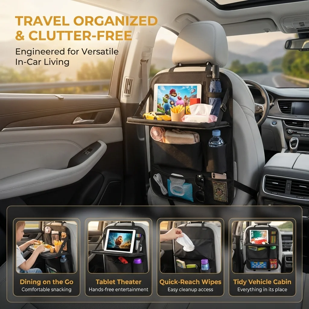 차량 뒷좌석용 수납함(태블릿 거치대 포함), 6개의 수 - Best Tablet With Accessories 리뷰 및 가격