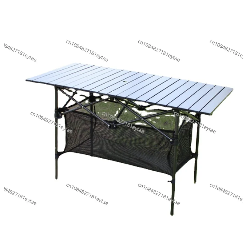 Alloy Folding Picnic Table Outdoor Easy Carrying Family Camping BBQ Table