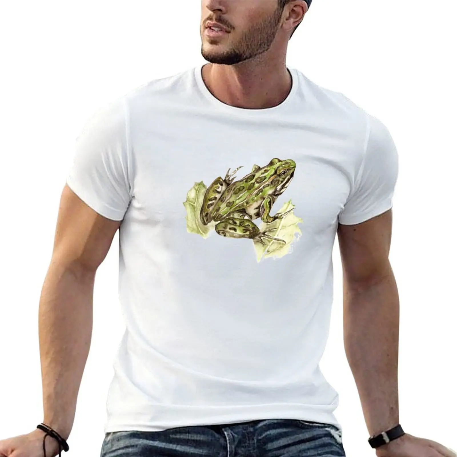 

t funny cotton Leopard shirts Frog t man mens Northern shirt shirts for t man graphic graphic T-Shirt