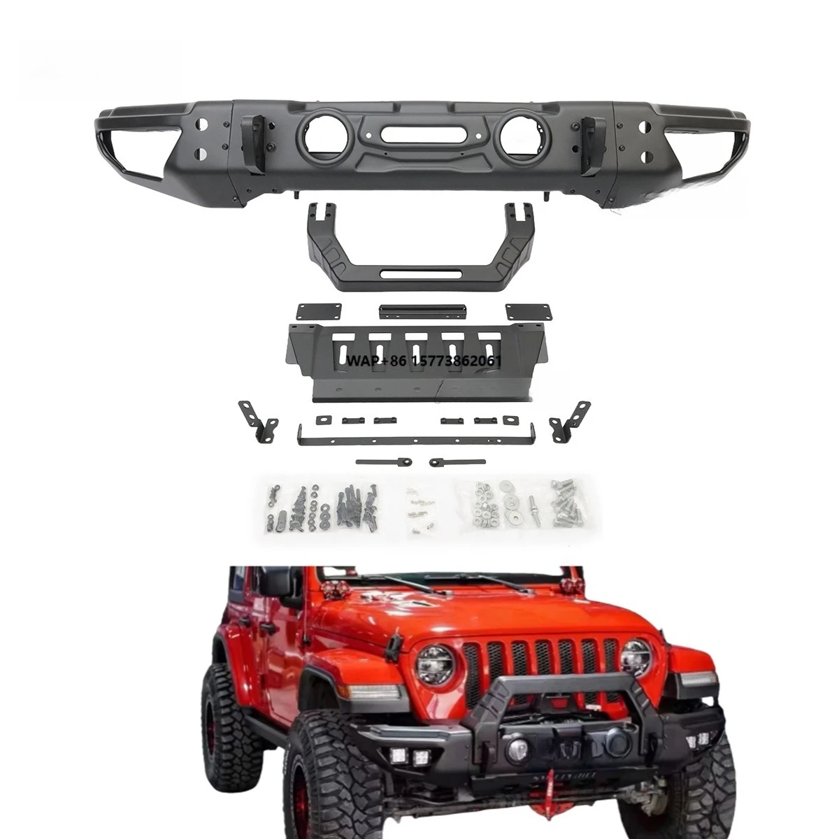 Car Front Bumper for  Wrangler JK 2007 Car Modification Parts Auto Bumper for Stryker Wrangler JK Accessories