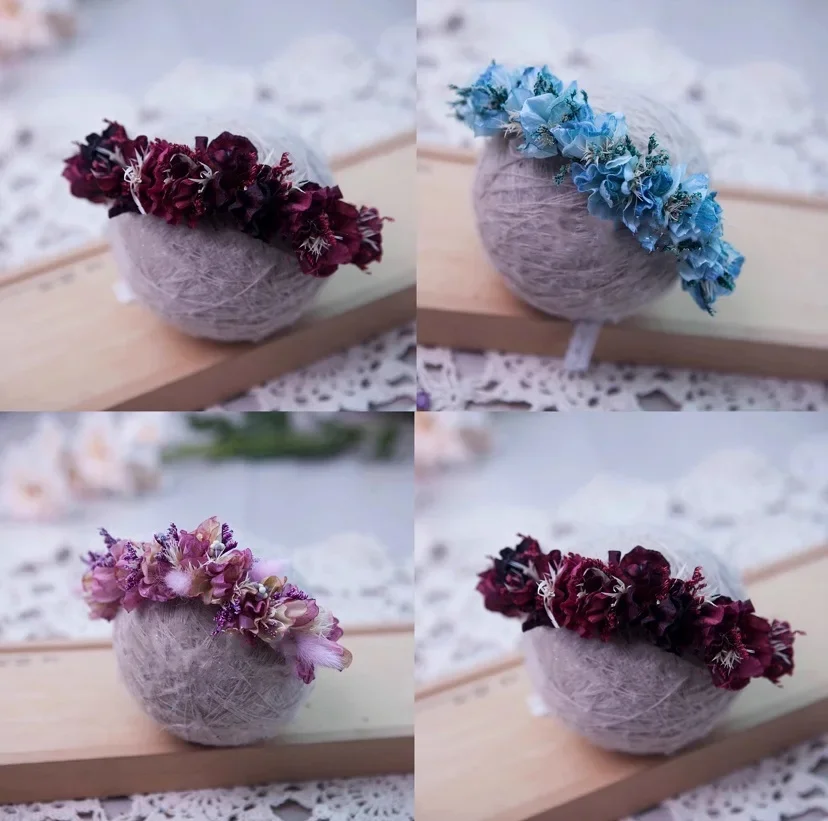 Baby Hoofdband Pasgeboren Fotografie Rekwisieten Bloem Hoofdband Haaraccessoires Hoofddeksels